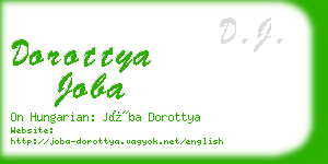 dorottya joba business card